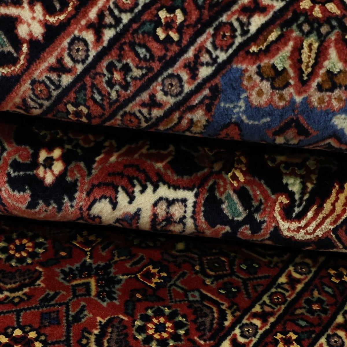 Dywan perski - Bijar - Royal - 204 x 145 cm - ciemna czerwień