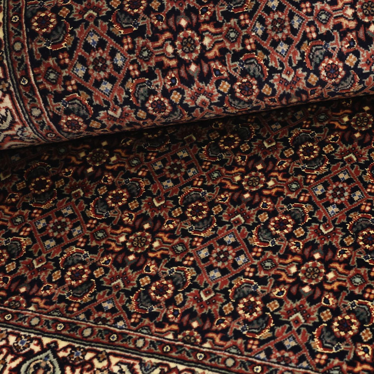 Dywan perski - Bijar - Royal - 150 x 91 cm - ciemny beż