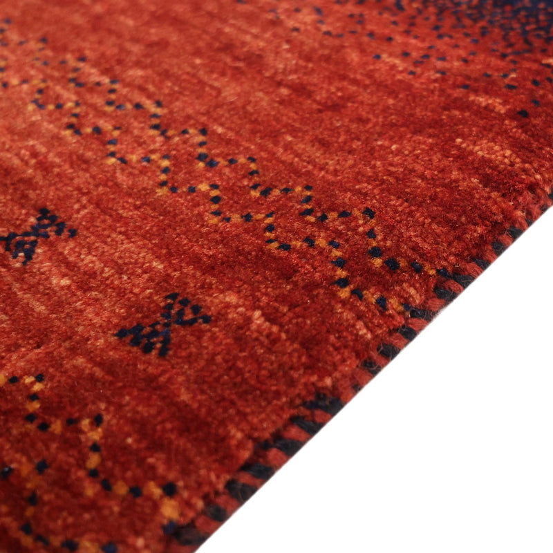 Dywan Gabbeh - Kashkuli perski kwadratowy  - 114 x 101 cm - wielokolorowy