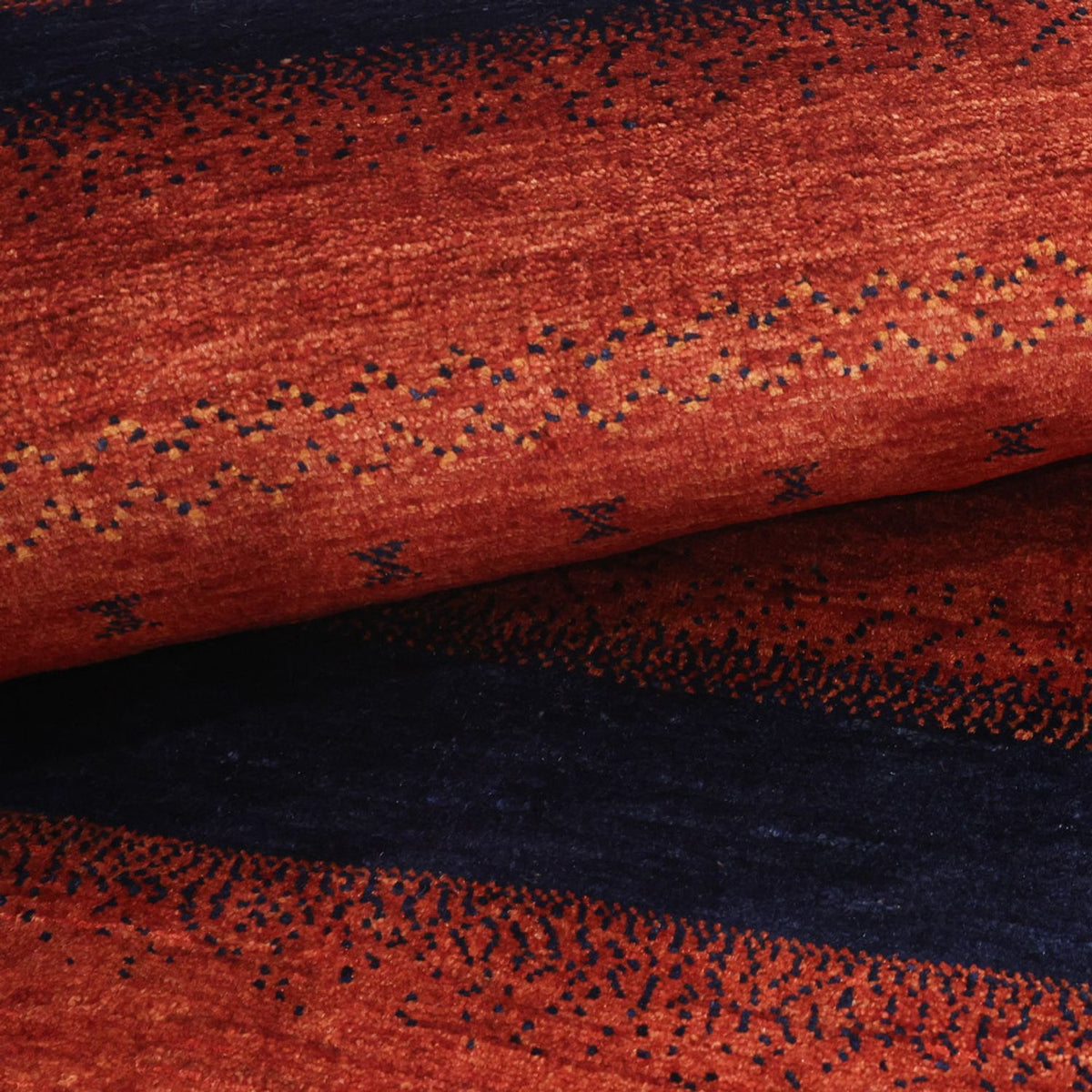 Dywan Gabbeh - Kashkuli perski kwadratowy  - 114 x 101 cm - wielokolorowy