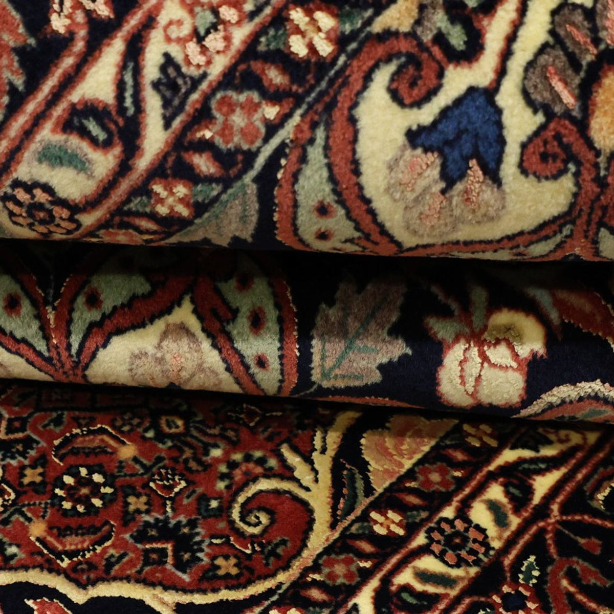 Dywan perski - Bijar - Royal - 198 x 139 cm - ciemna czerwień