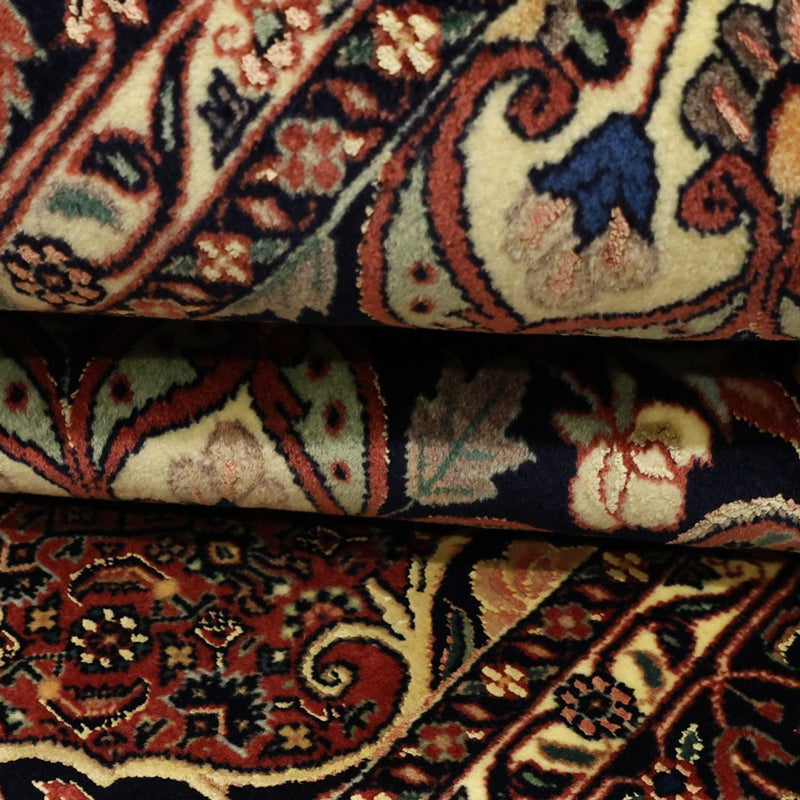 Dywan perski - Bijar - Royal - 198 x 139 cm - ciemna czerwień