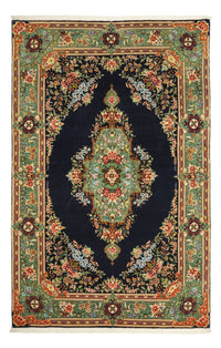 Dywan perski - Klasyczny - 161 x 102 cm - ciemnoniebieski