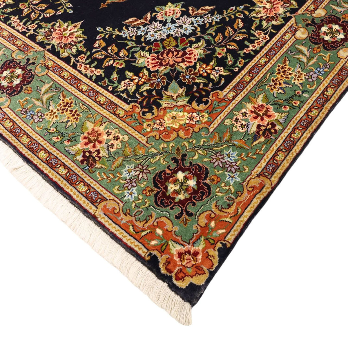 Dywan perski - Klasyczny - 161 x 102 cm - ciemnoniebieski