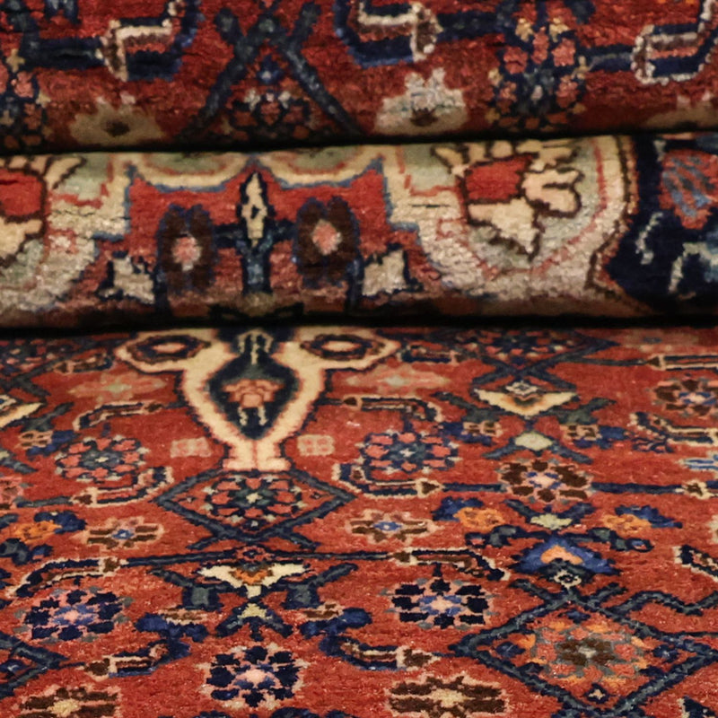 Dywan perski - Bijar - Royal - 276 x 168 cm - ciemna czerwień