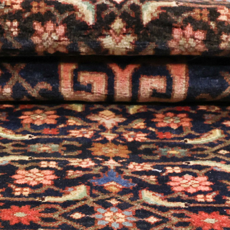 Biegacz Dywan perski - Bijar - 276 x 146 cm - ciemna czerwień