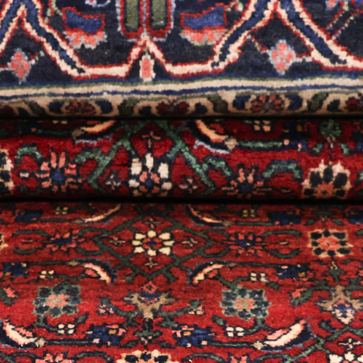 Dywan perski - Bijar - Royal - 288 x 168 cm - ciemna czerwień