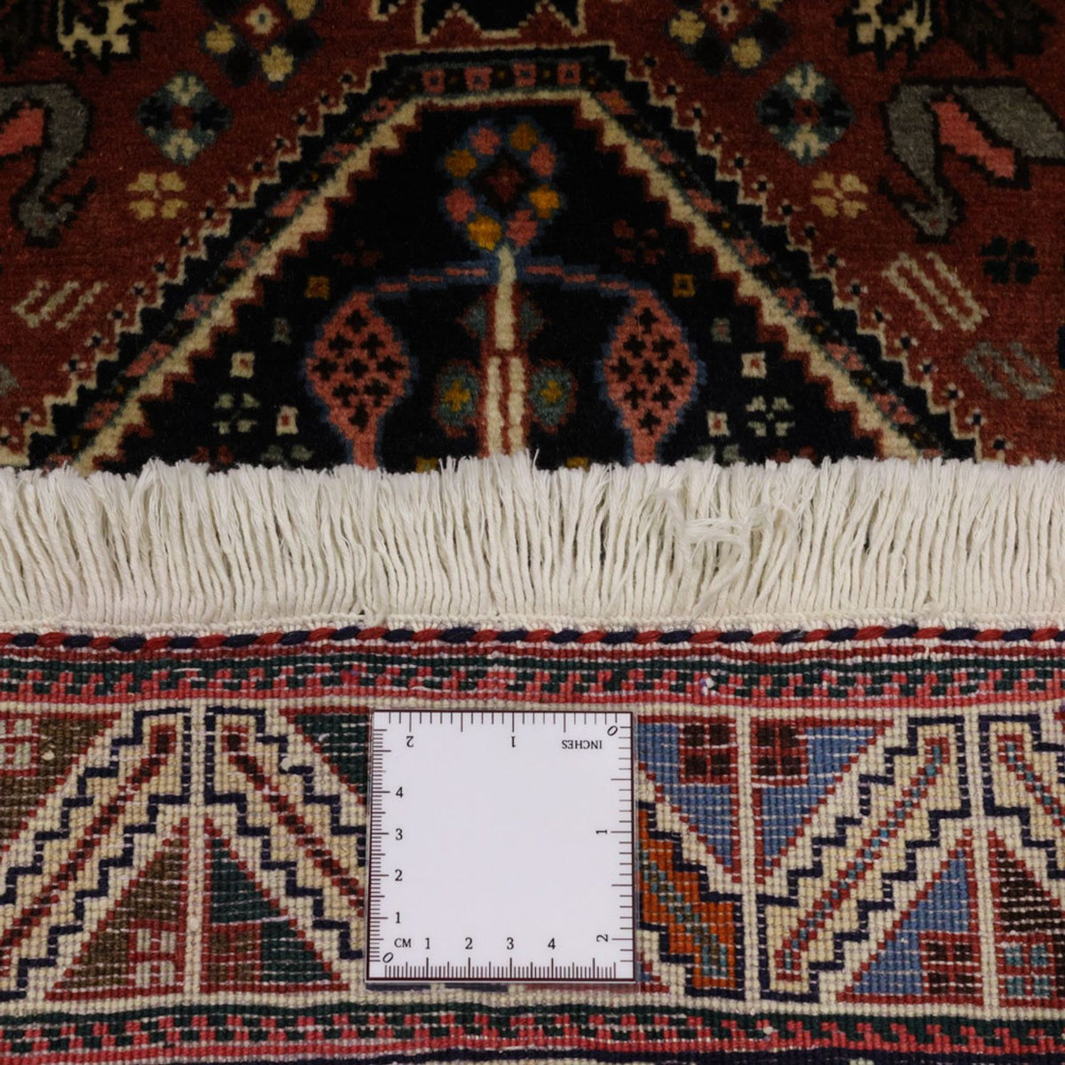 Dywan Gabbeh - Kashkuli perski - 150 x 105 cm - ciemna czerwień