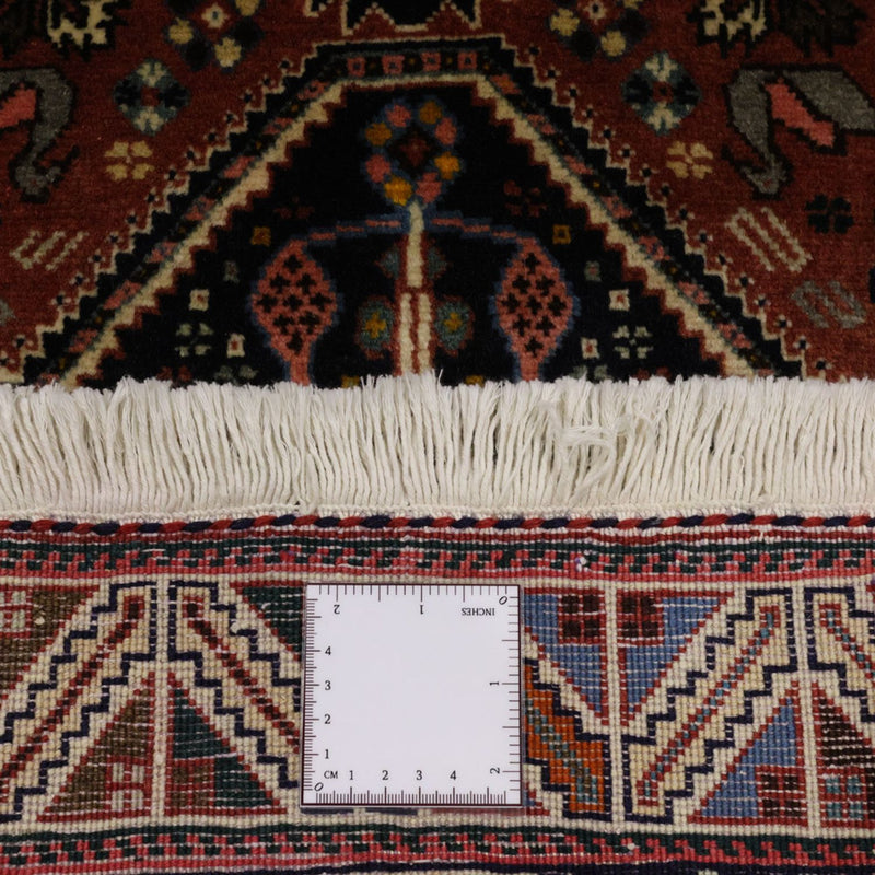 Dywan Gabbeh - Kashkuli perski - 150 x 105 cm - ciemna czerwień