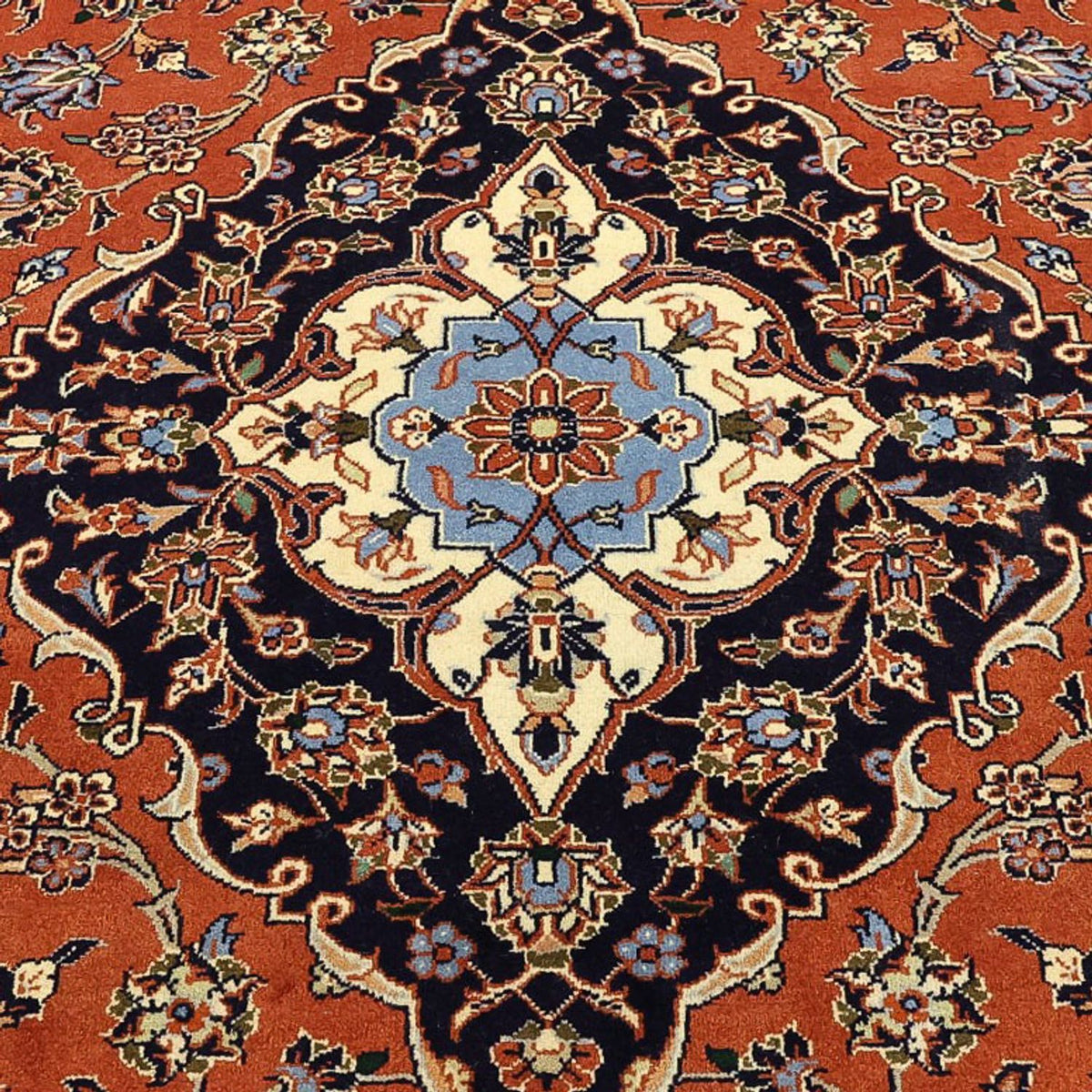 Dywan perski - Keshan - 343 x 247 cm - jasna czerwień