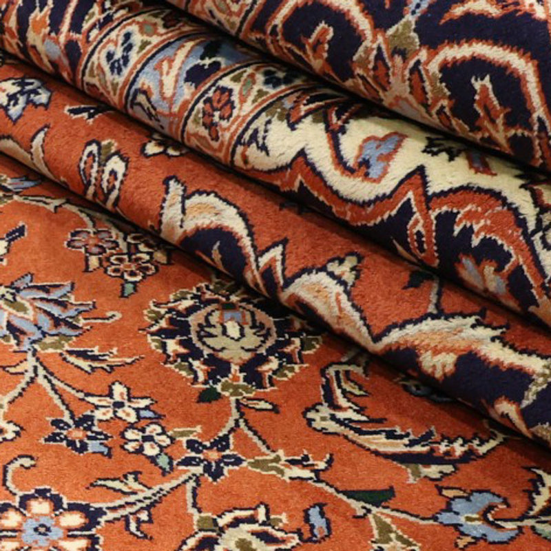 Dywan perski - Keshan - 343 x 247 cm - jasna czerwień