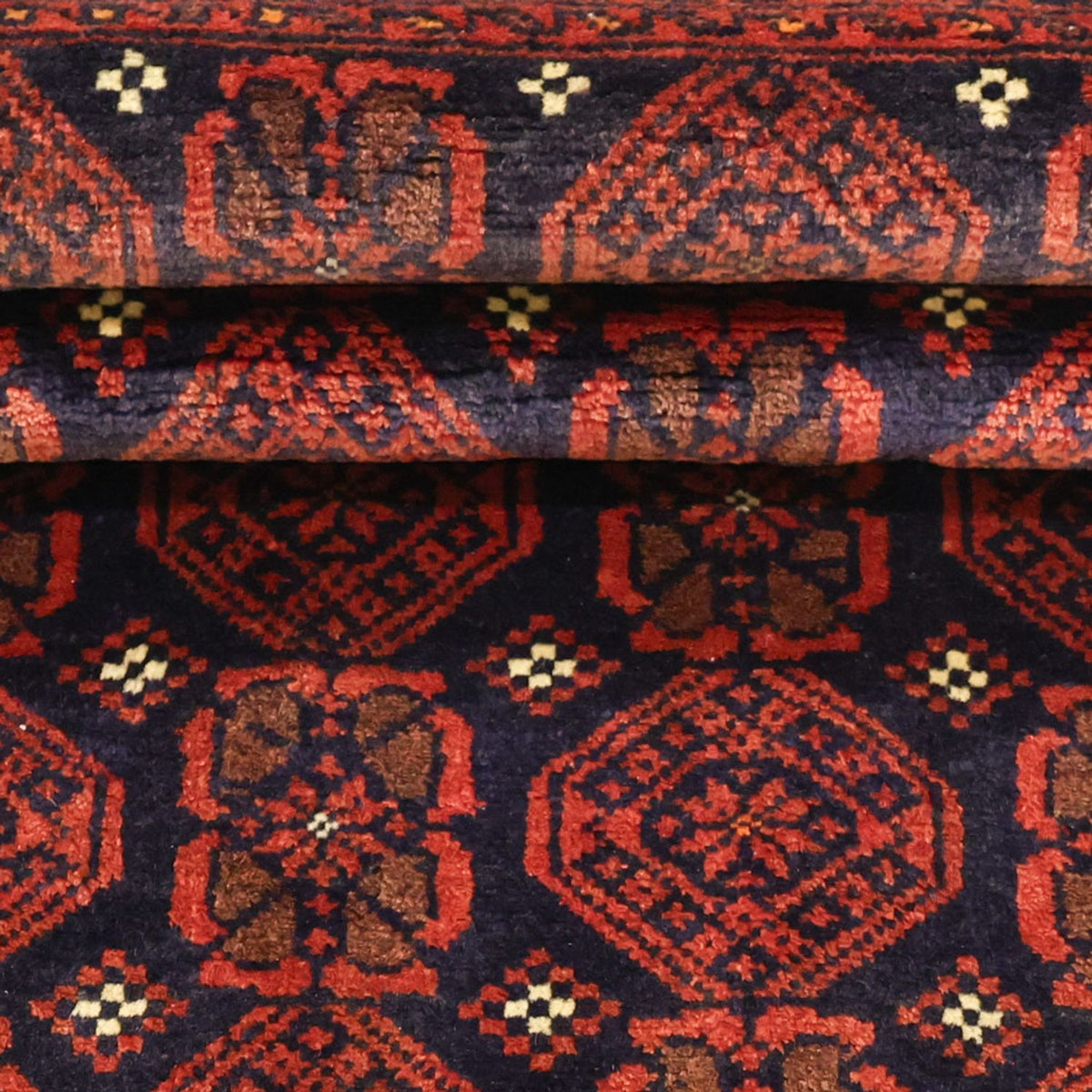 Biegacz Dywan beludżycki - 215 x 112 cm - ciemna czerwień