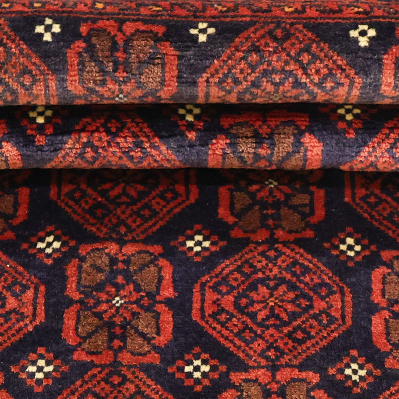 Biegacz Dywan beludżycki - 215 x 112 cm - ciemna czerwień