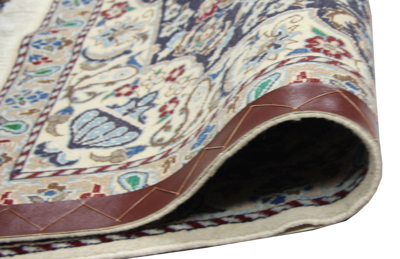 Dywan perski - Nain - 128 x 88 cm - niebieski