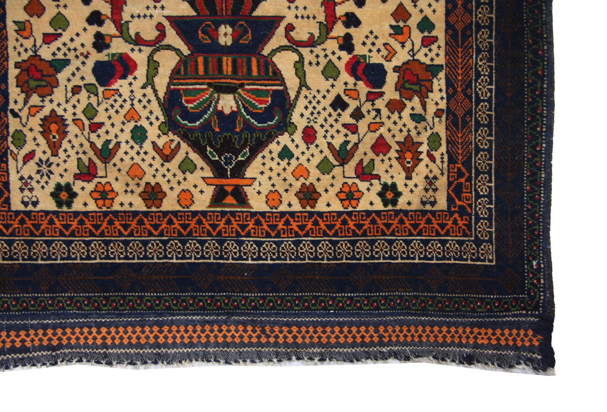 Dywan beludżycki - 115 x 80 cm - beżowy