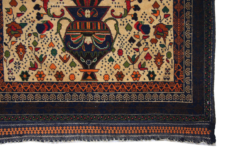 Dywan beludżycki - 115 x 80 cm - beżowy