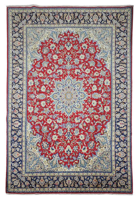 Dywan perski - Isfahan - Premium - 303 x 203 cm - czerwony