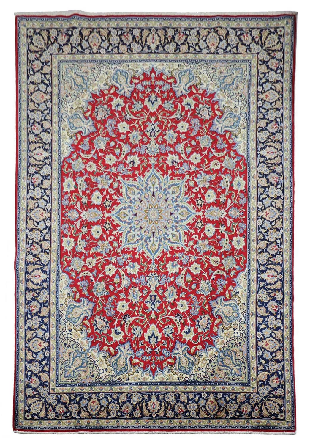 Dywan perski - Isfahan - Premium - 303 x 203 cm - czerwony