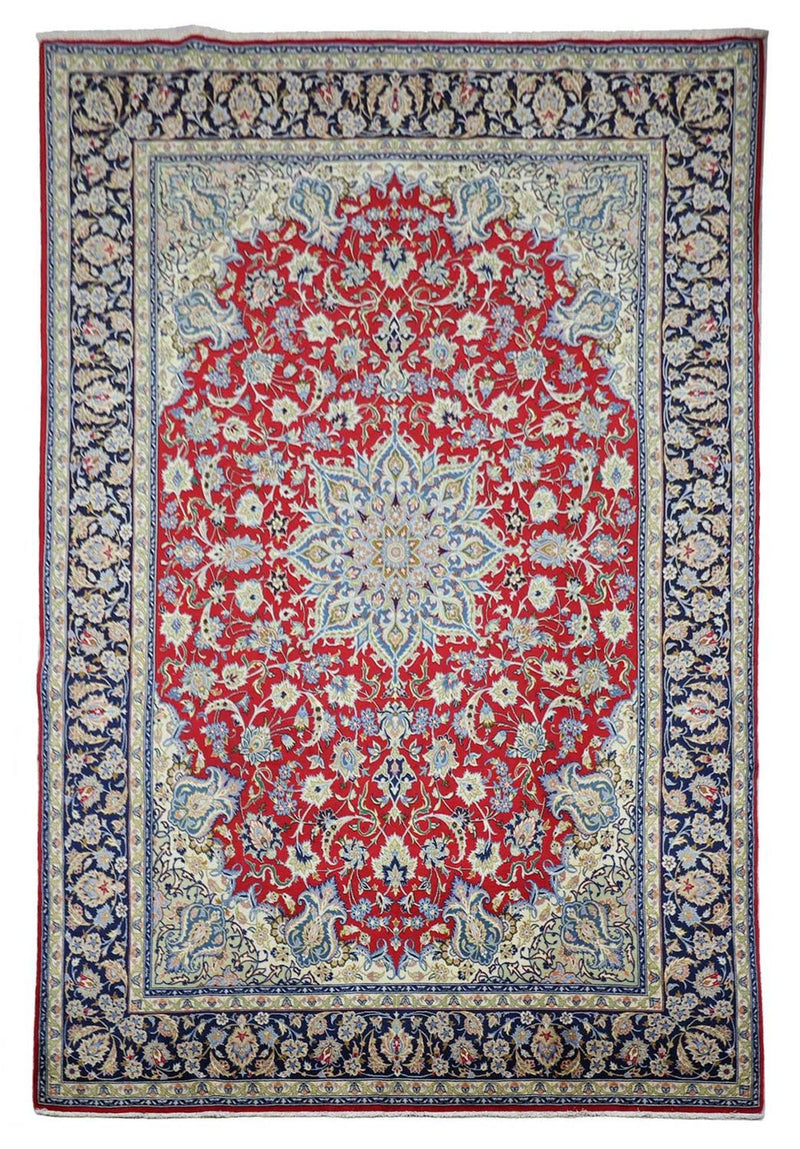 Dywan perski - Isfahan - Premium - 303 x 203 cm - czerwony