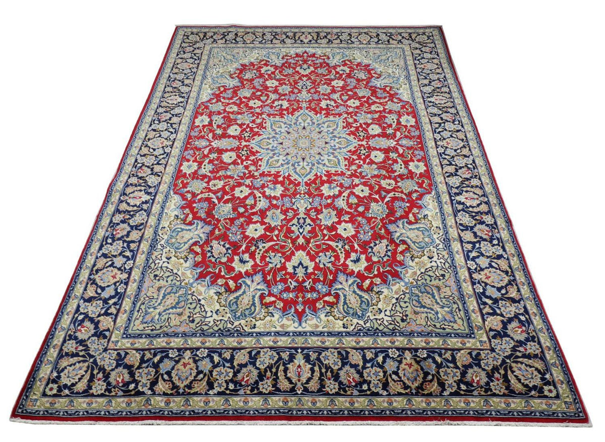 Dywan perski - Isfahan - Premium - 303 x 203 cm - czerwony