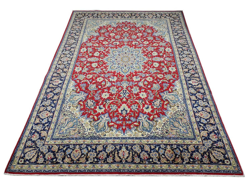Dywan perski - Isfahan - Premium - 303 x 203 cm - czerwony