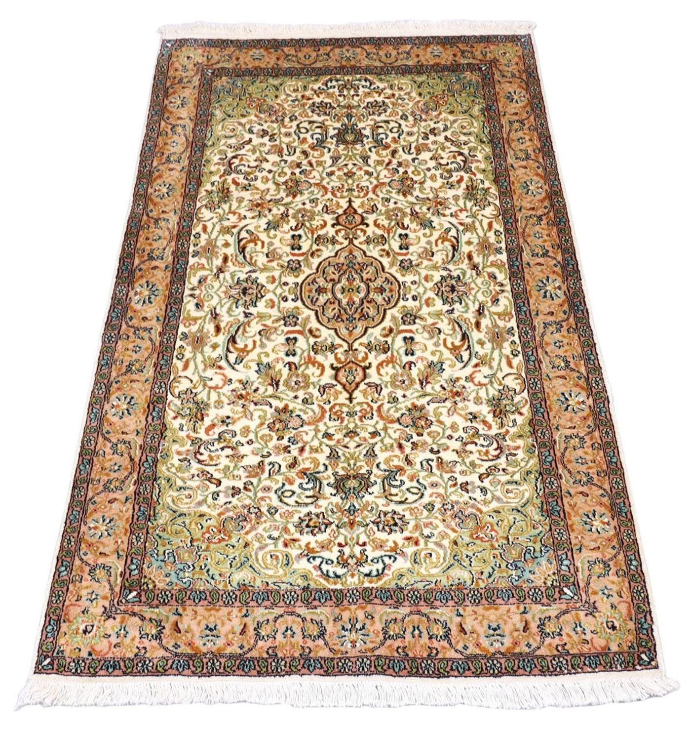 Jedwab kaszmirski Dywan 155x99cm - Dywan orientalny