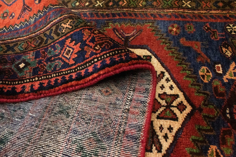 Biegacz Perski dywan - Nomadyczny - 297 x 102 cm - niebieski