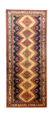 Biegacz Perski dywan - Nomadyczny - 312 x 125 cm - niebieski