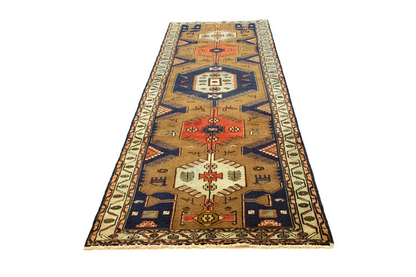 Biegacz Perski dywan - Nomadyczny - 295 x 102 cm - niebieski