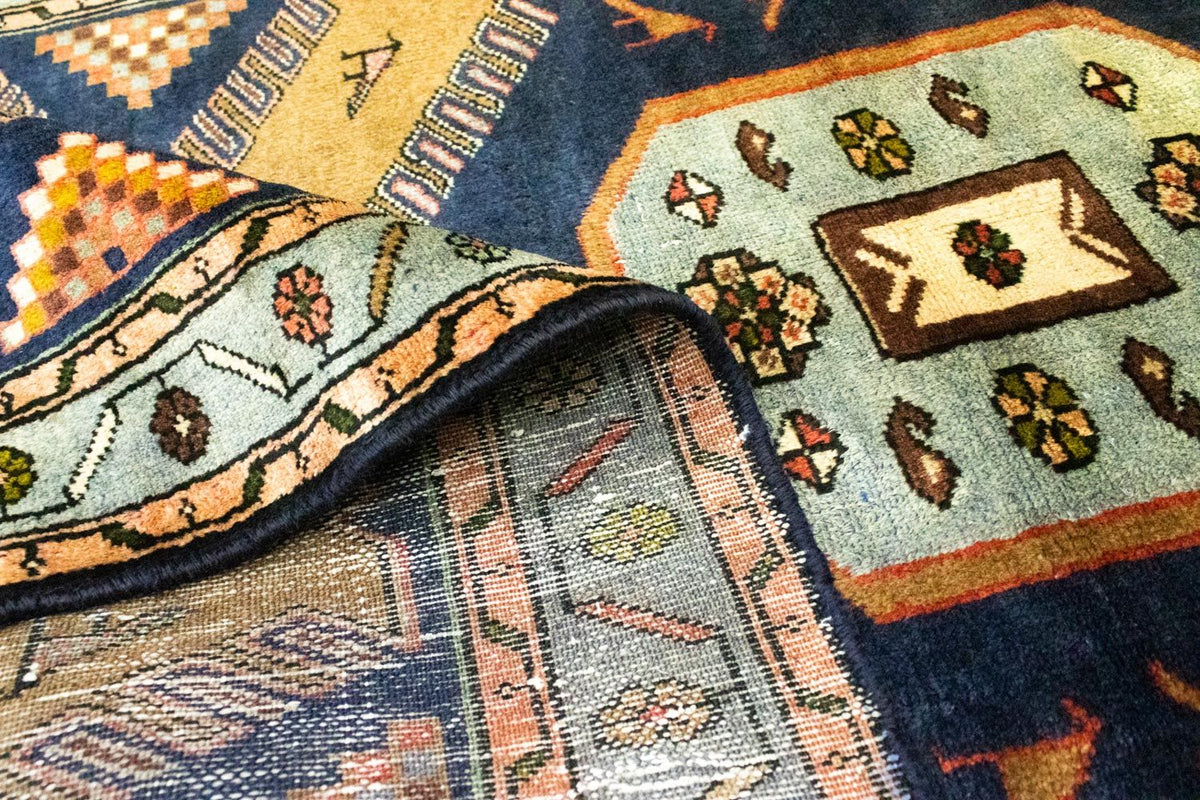 Biegacz Perski dywan - Nomadyczny - 295 x 102 cm - niebieski