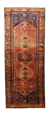 Biegacz Perski dywan - Nomadyczny - 280 x 107 cm - niebieski