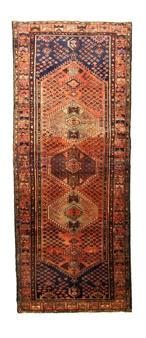 Biegacz Perski dywan - Nomadyczny - 280 x 107 cm - niebieski