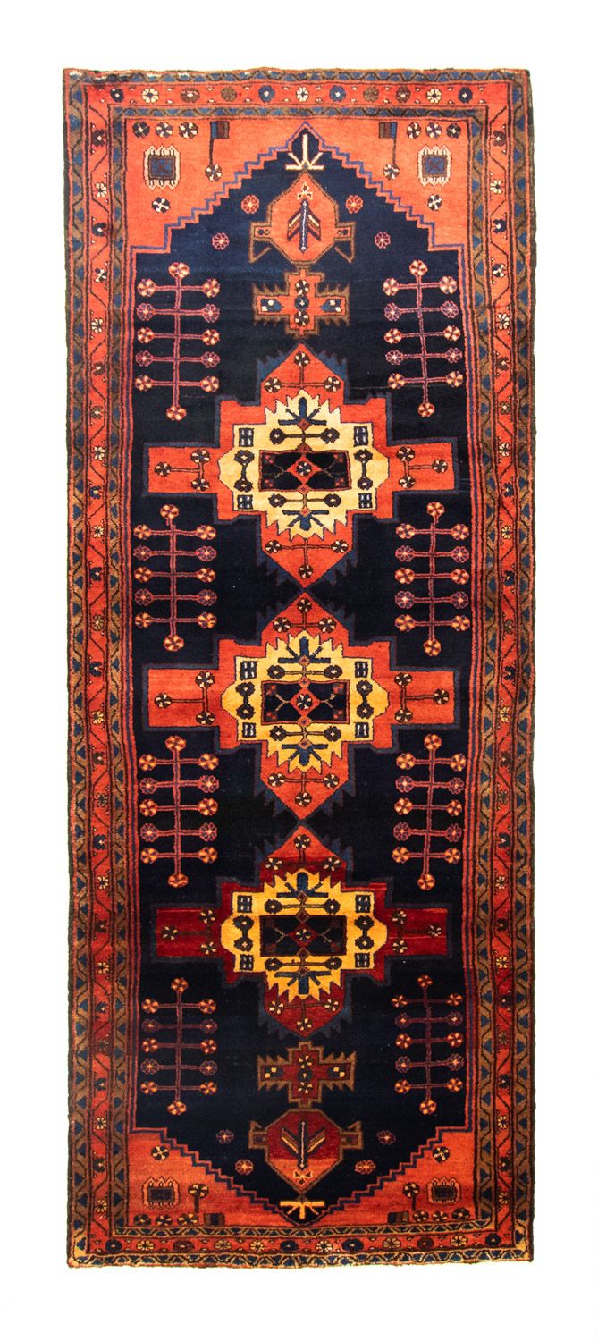 Biegacz Perski dywan - Nomadyczny - 305 x 115 cm - niebieski