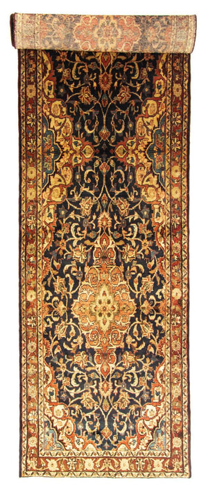 Biegacz Perski dywan - Nomadyczny - 428 x 110 cm - niebieski