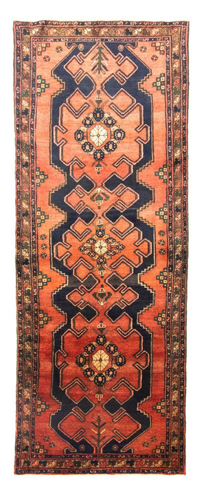 Biegacz Perski dywan - Nomadyczny - 301 x 106 cm - niebieski