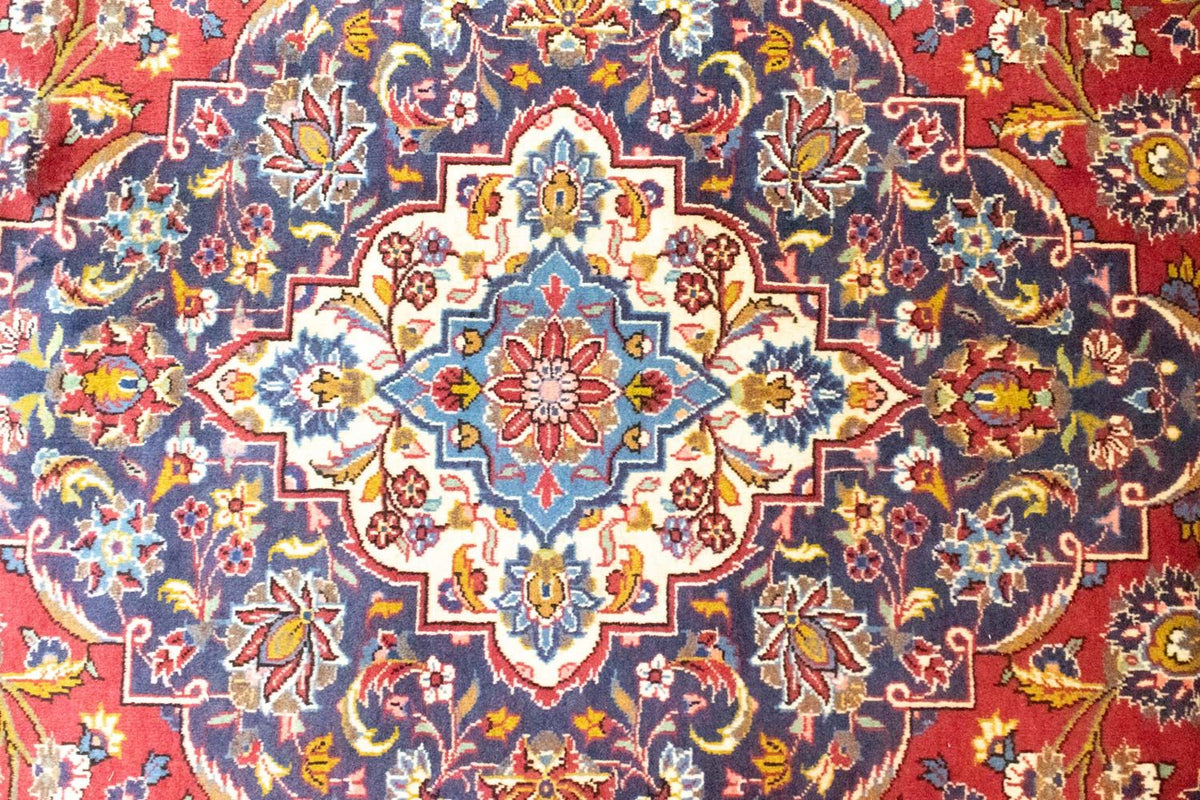 Dywan perski - Keshan - 401 x 304 cm - czerwony