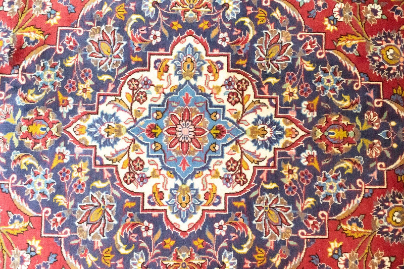 Dywan perski - Keshan - 401 x 304 cm - czerwony