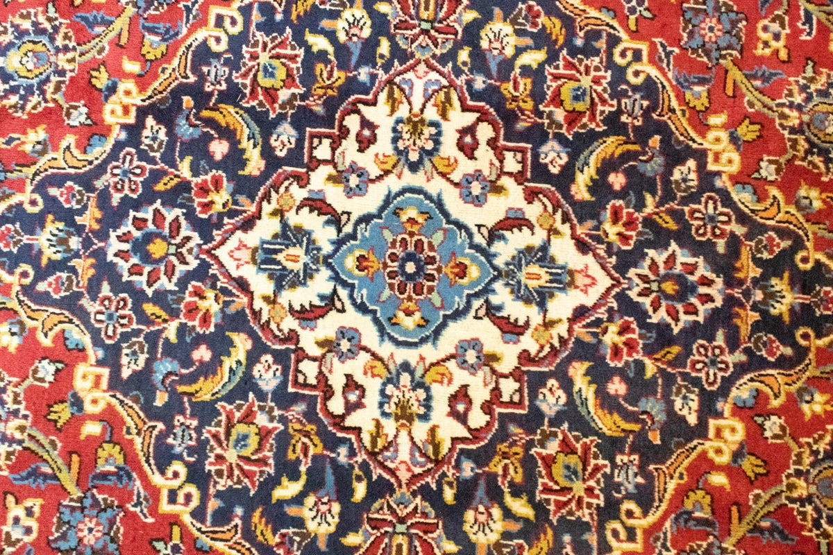 Dywan perski - Keshan - 414 x 297 cm - pomarańczowy