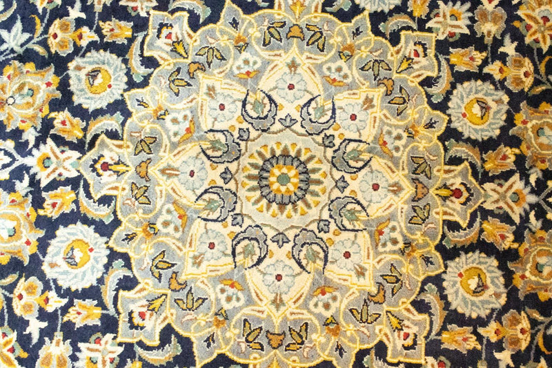 Dywan perski - Keshan - 412 x 307 cm - niebieski