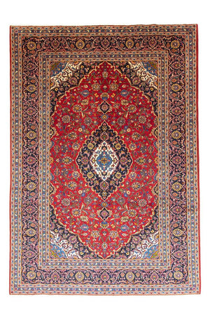 Dywan perski - Keshan - 344 x 246 cm - czerwony
