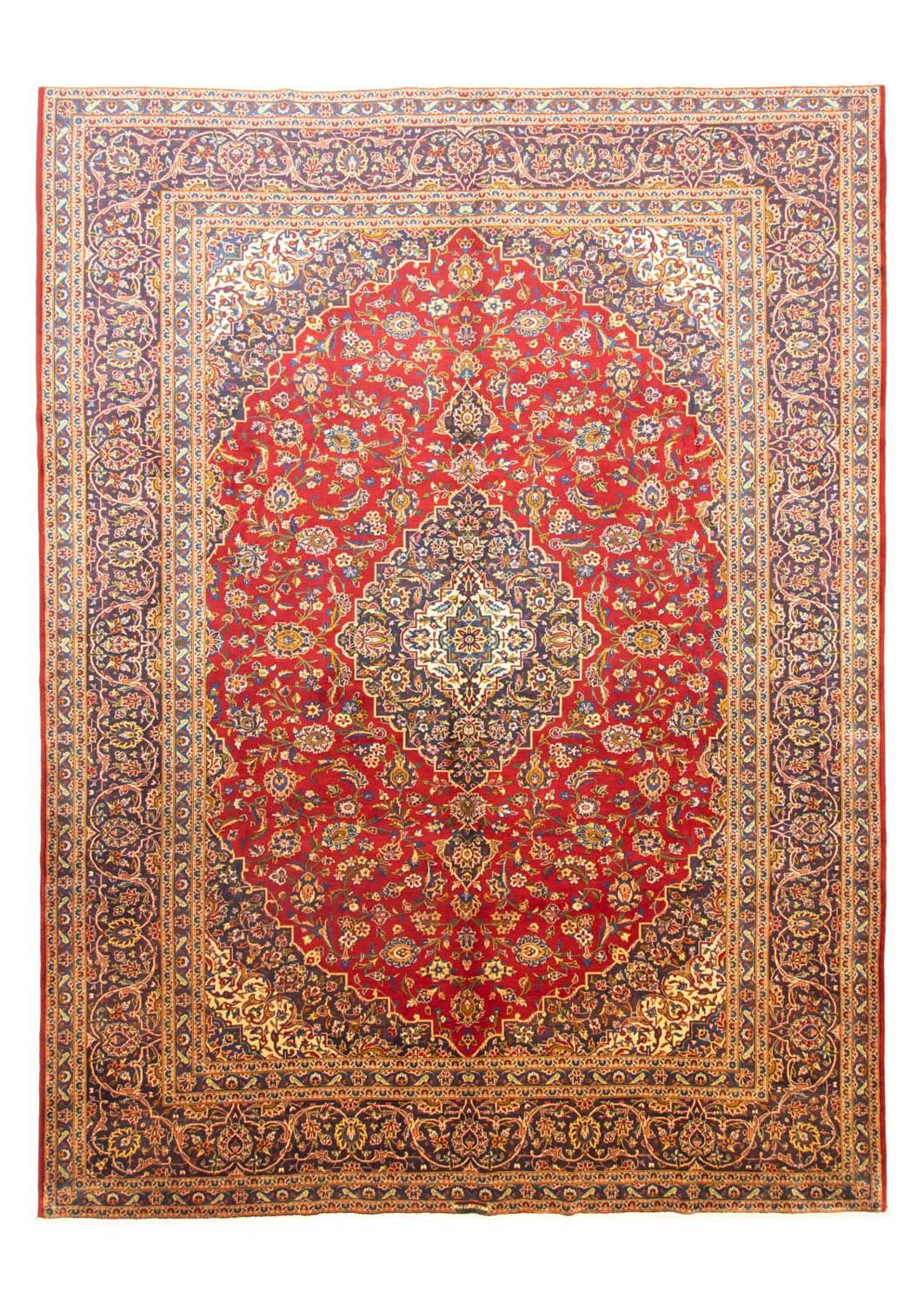 Dywan perski - Keshan - 400 x 295 cm - czerwony