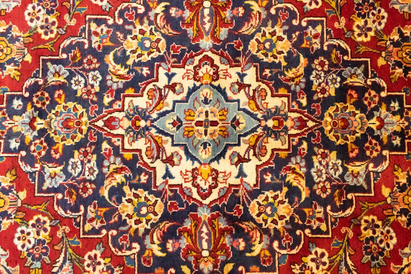 Dywan perski - Keshan - 402 x 297 cm - czerwony