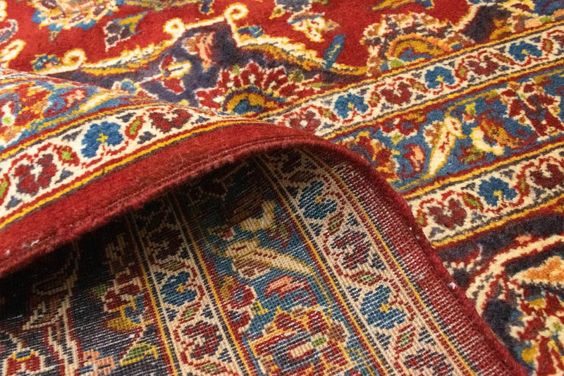 Dywan perski - Keshan - 406 x 307 cm - pomarańczowy