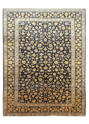 Dywan perski - Keshan - 410 x 311 cm - niebieski