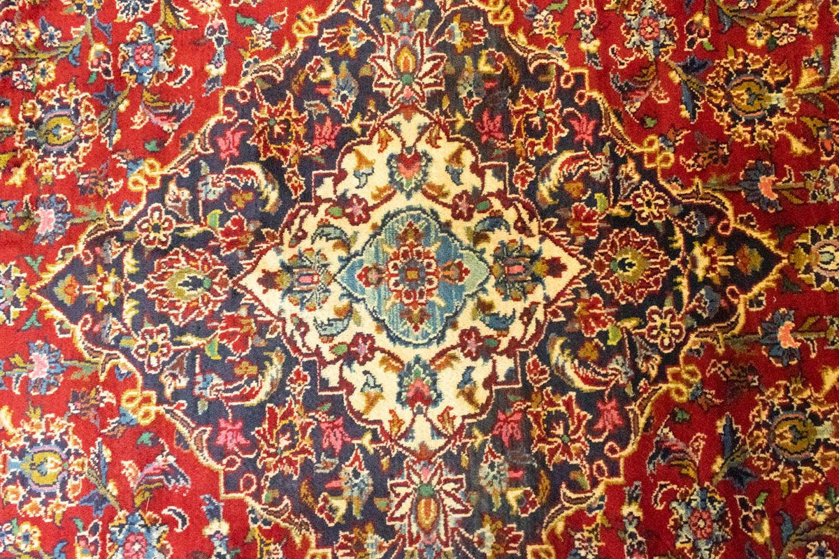 Dywan perski - Keshan - 401 x 294 cm - czerwony