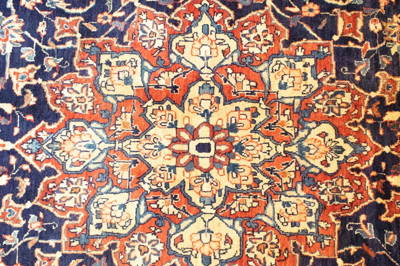 Dywan perski - Klasyczny - 370 x 277 cm - niebieski