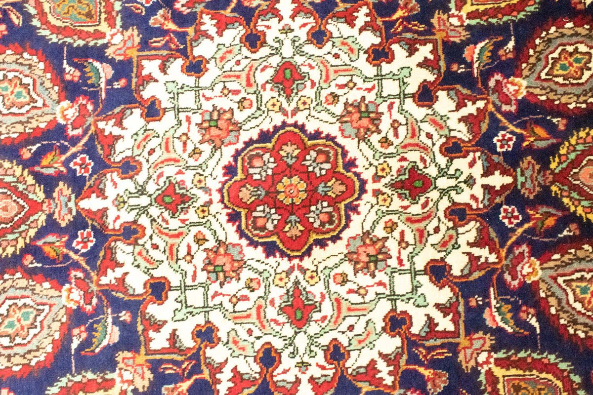 Dywan perski - Tabriz - 392 x 305 cm - niebieski