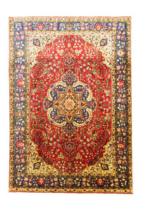 Dywan perski - Tabriz - 302 x 212 cm - czerwony
