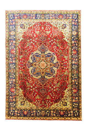 Dywan perski - Tabriz - 302 x 212 cm - czerwony