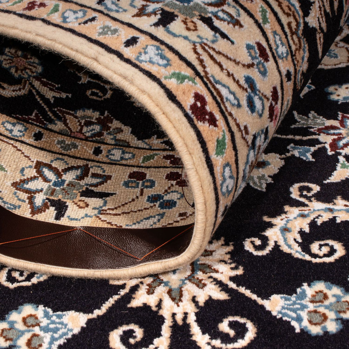 Dywan perski - Nain - Królewski - 156 x 98 cm - ciemnoniebieski